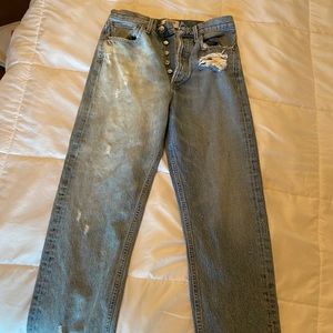 Agolde distressed denim jeans